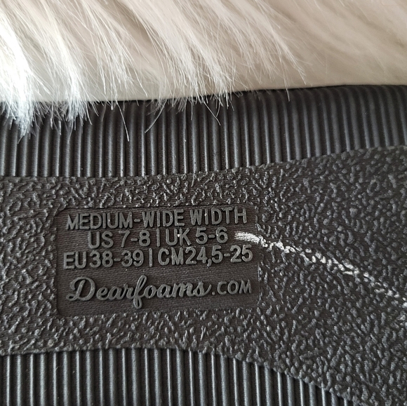 Dearfoams Women's Black Moccasin Slippers with Bow, Size Medium (7/8) - Picture 7 of 7